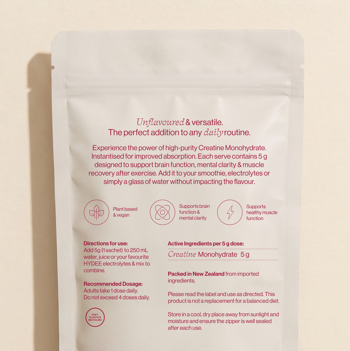 Pure Creatine Monohydrate - 15 sachets