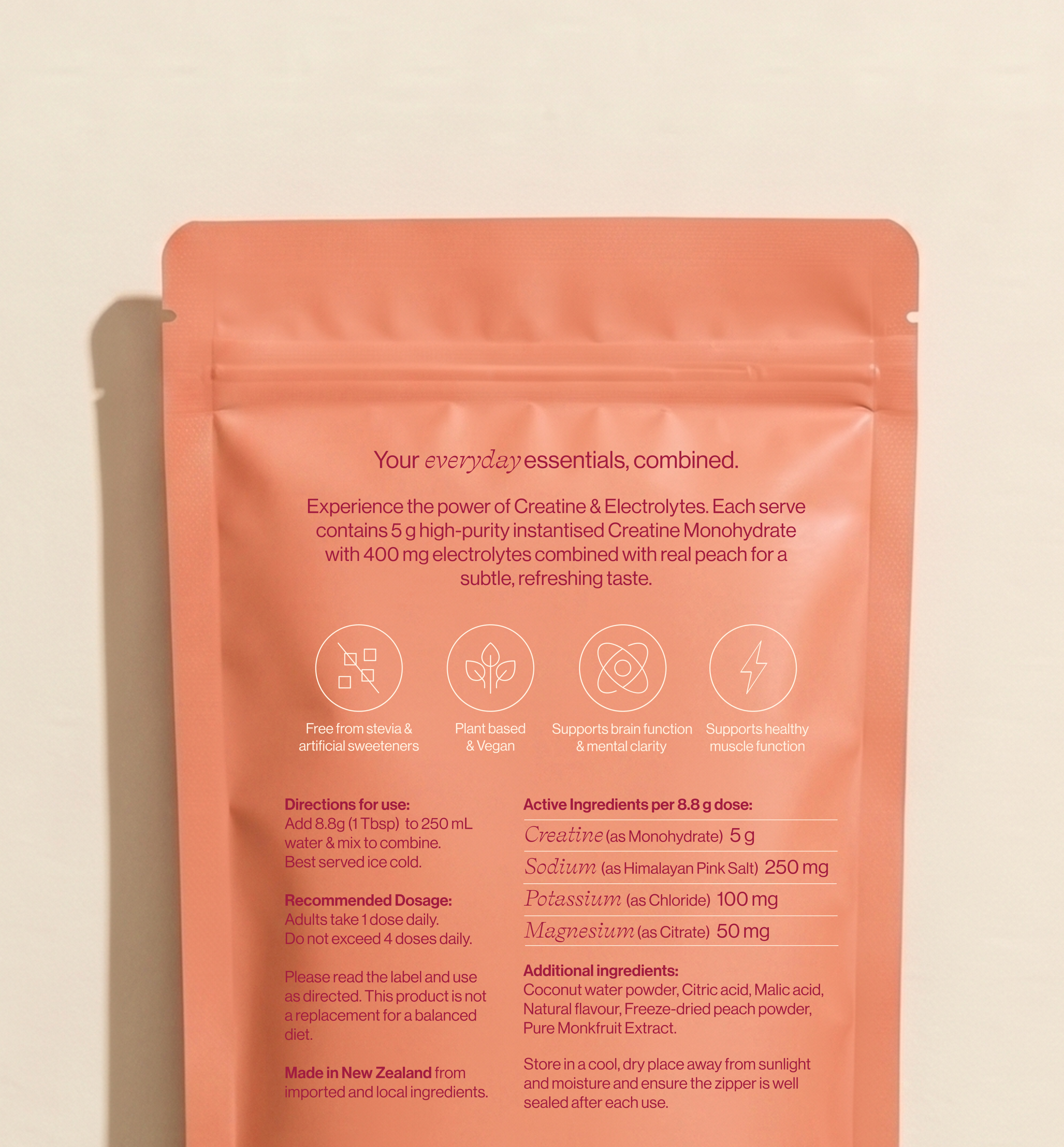 Creatine + Electrolytes — Peach