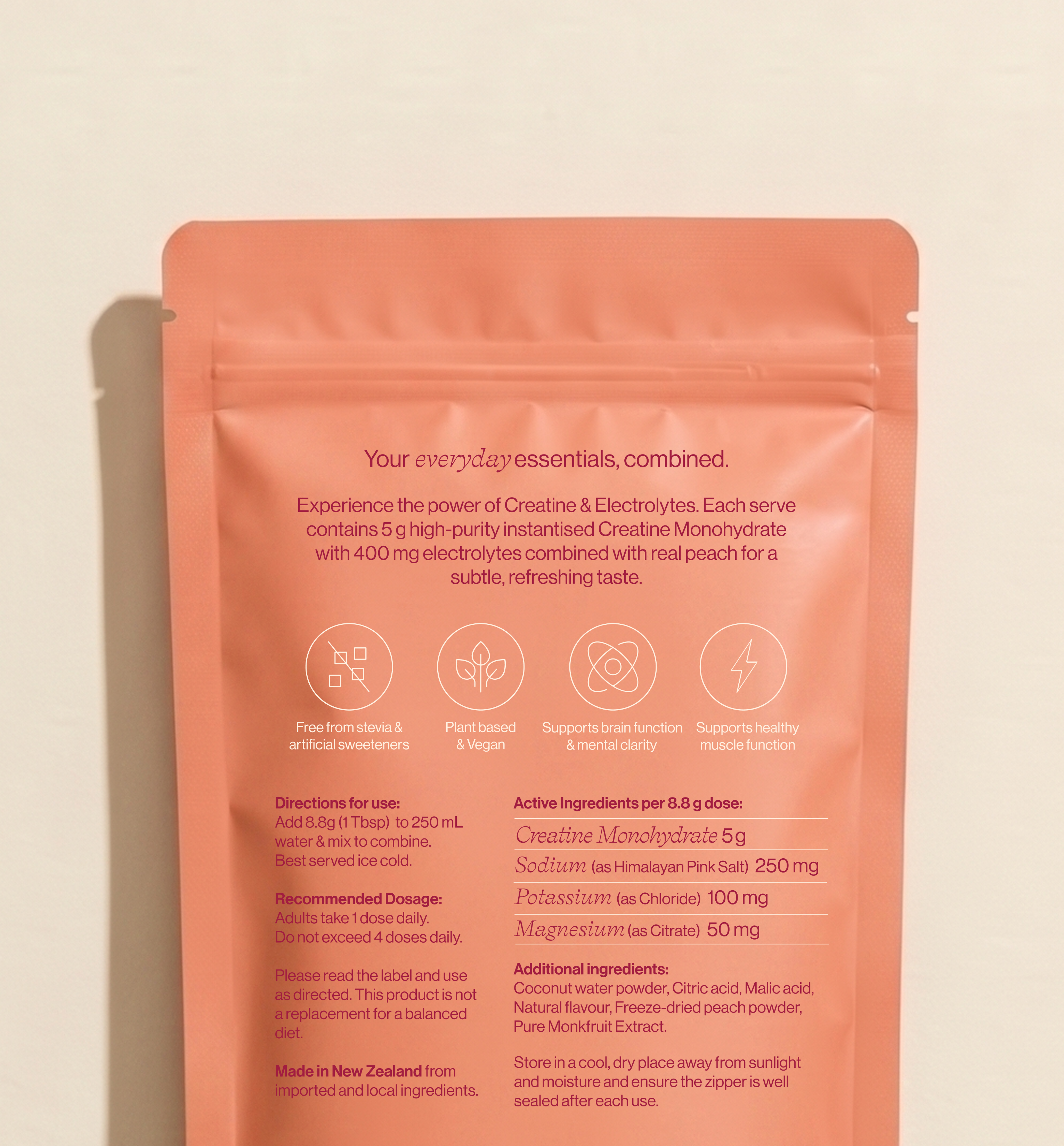 Creatine + Electrolytes — Peach